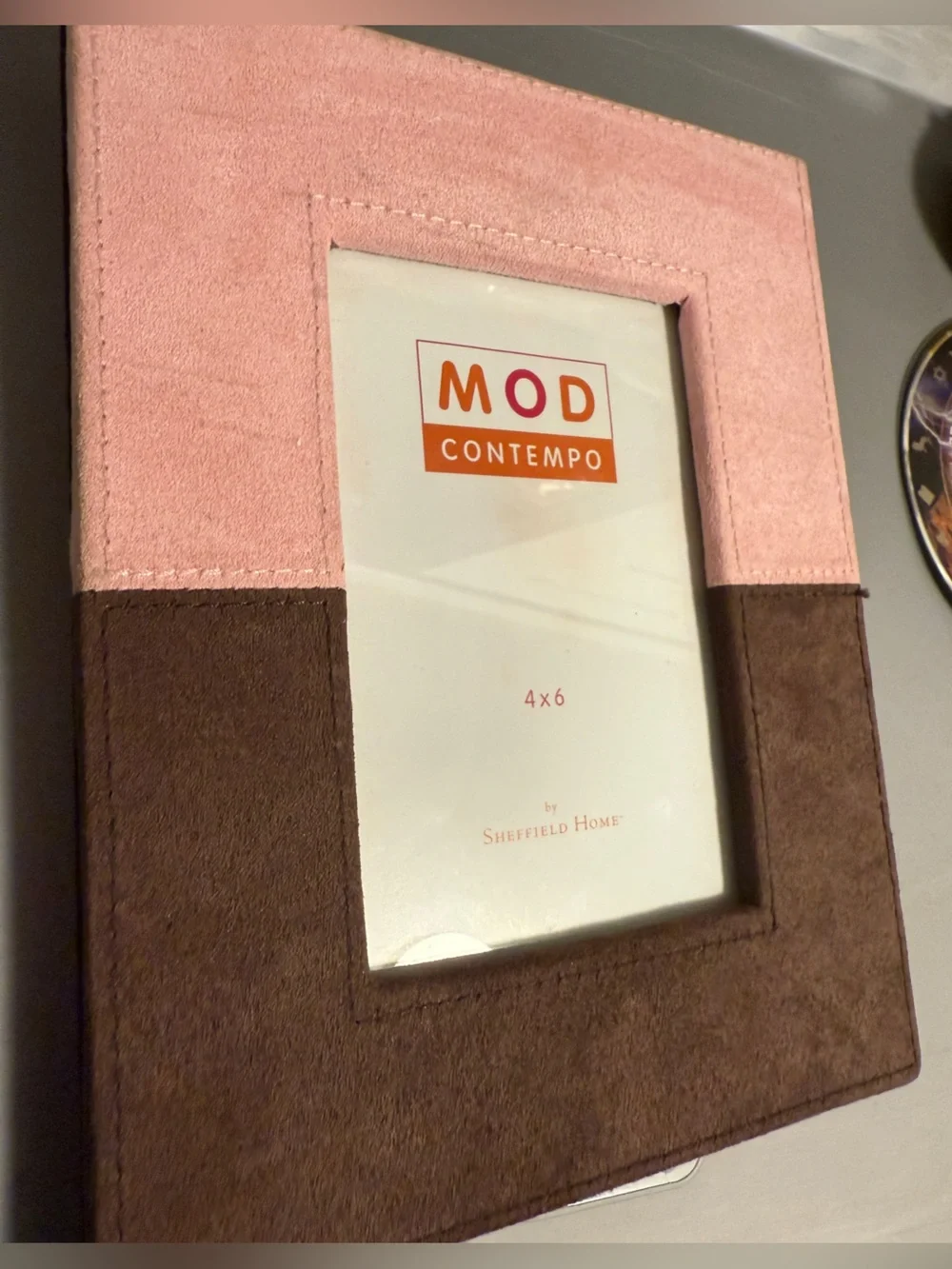 MOD Contempo Pink and Brown 4x6 Photo Frame